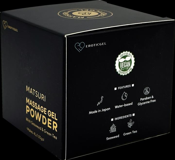 Produktbild Made in Japan «Nuru Massage Gel Powder - MATSURI Edition» Massagegel-Pulver mit Grünem Tee, 40g (40 ml)