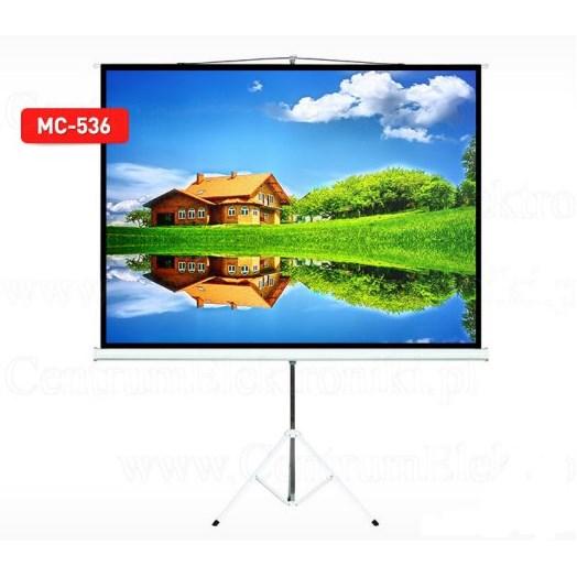 Thumbnail - Maclean Projection Screen With 200x200 Tripods MC-680 - 284,5 cm (112.01", 1:1), Leinwand, Weiss