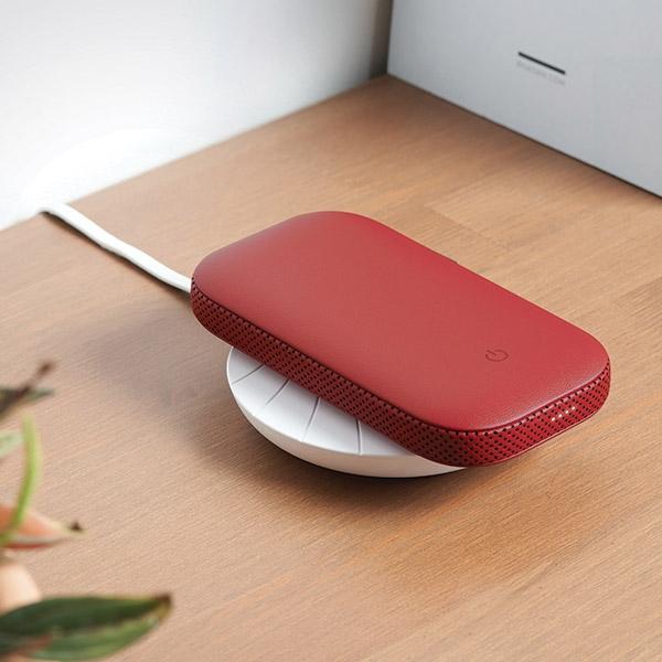 Image du produit Lexon Powersound Powerbank indukcyjny 5000 mAh z głośnikiem bluetooth czerwony/red LA128R (5000 mAh)