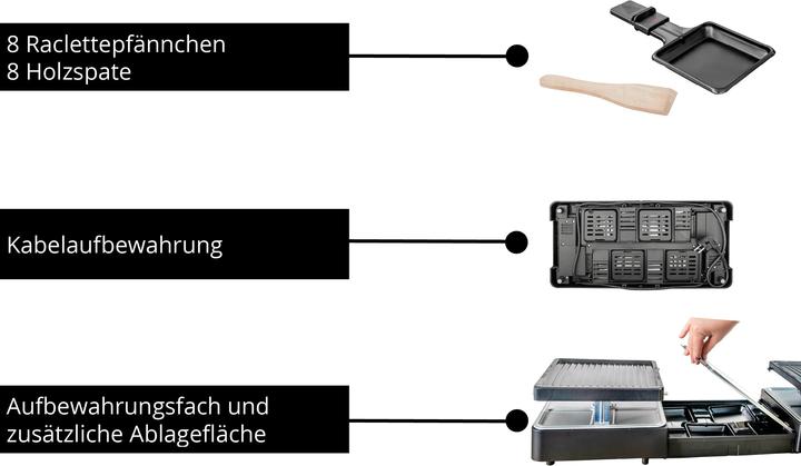 Image du produit Unold Raclette Extandable 48755 bk
