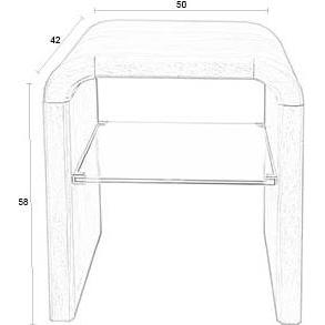 Thumbnail - Zuiver, Couchtisch + Beistelltisch, Side (42 x 58 cm)