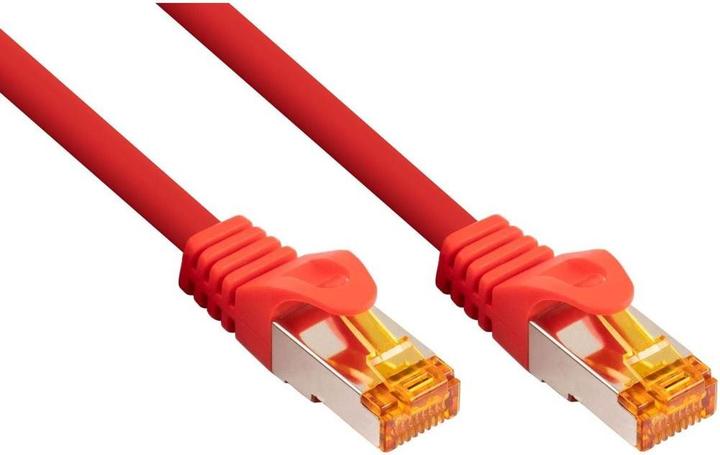 Produktbild Varia Cat.7 RJ45 Patchkabel, TPE, rot, 0,25m, flexibel (S/FTP, CAT7, 0.25 m)