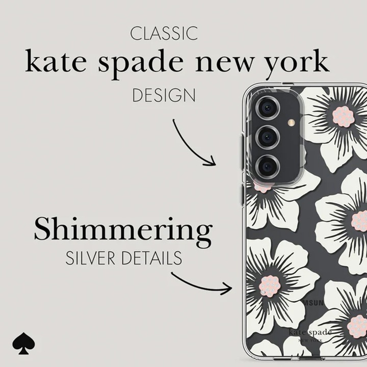 Immagine prodotto Kate Spade Cover protettiva - Samsung Galaxy S24+ cover (Hollyhock Cream) (Samsung Galaxy S24+)