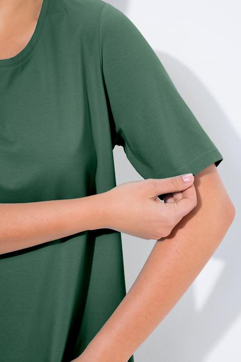 Actual product image Ulla Popken Essential Round Neck Stretch Tee (54)
