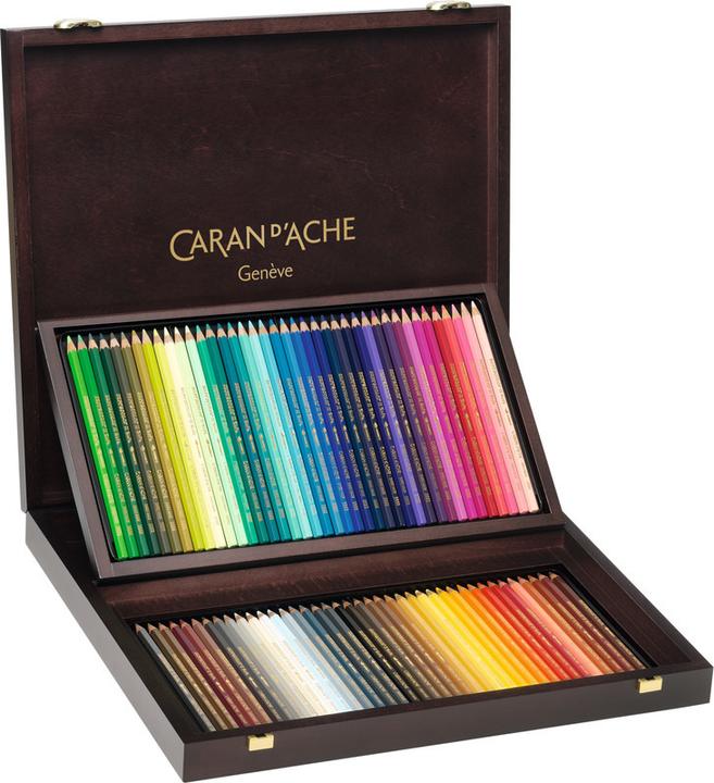 Produktbild Caran d'Ache Supracolor Aquarelle Holzkoffer (Mehrfarbig, 120 x)