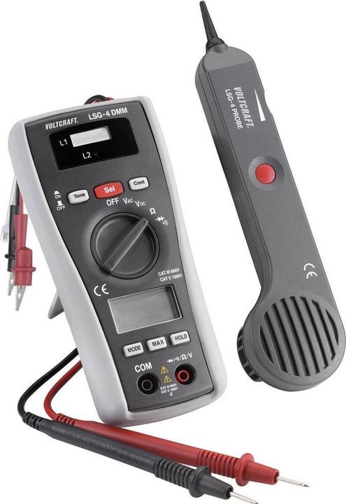 Produktbild Voltcraft Multimeter mit Leitungssuchgerät LSG-4 DMM (CAT III 600V, Hand-Multimeter)