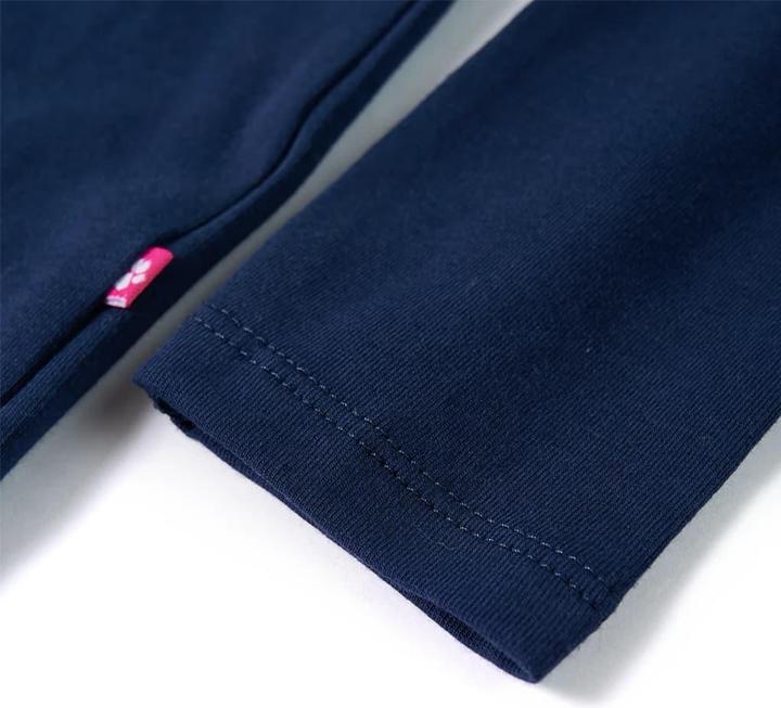Produktbild vidaXL Kinder-Langarmshirt Marineblau 116,Material: 95 % Baumwolle (116)