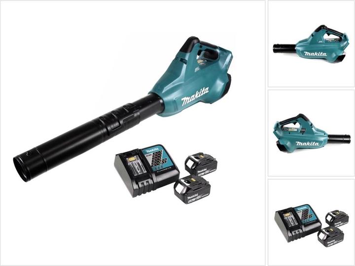 Makita DUB 362 RT Accu bladblazer 2x18V + 2x Accu 5,0Ah + oplader