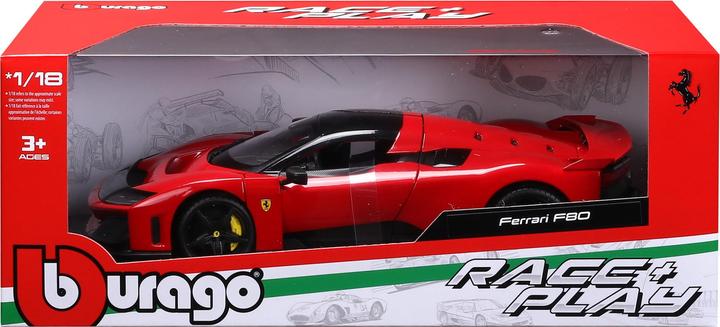 Produktbild Bburago Ferrari R&P Ferrari F80 1/18 rot