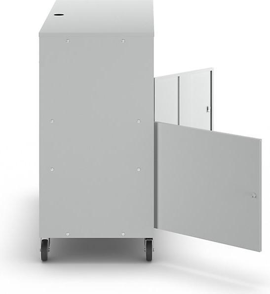 Produktbild eurokraft basic PC-Pult, fahrbar (118 cm, 118.40 cm)