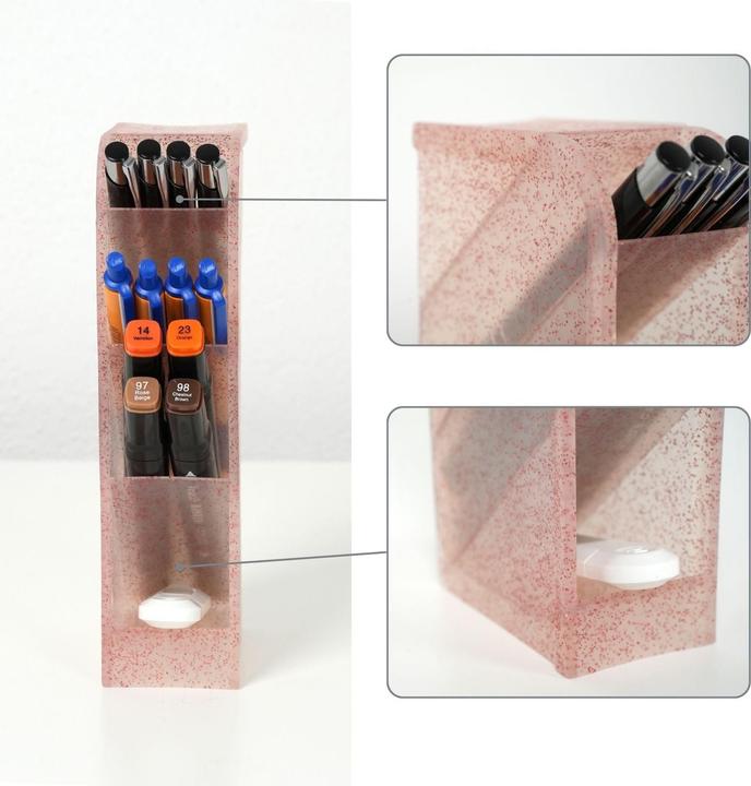 Produktbild Hermex Schreibtisch-Organizer Bürotisch-Stifthalter Pen Desk-Organizer Stiftebox Stiftaufbewahrung