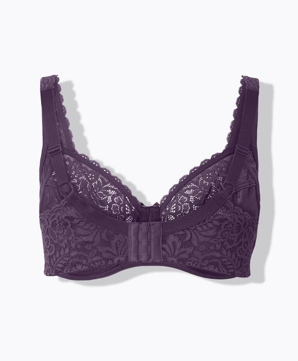 Produktbild Ulla Popken Bügel-BH, Blütenspitze, Vollspitze, Cup B - E (Einzelpack, 95 E)