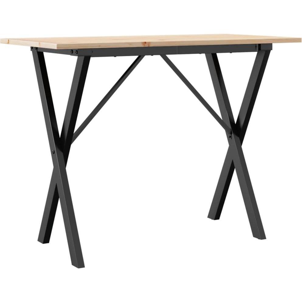VidaXL, Esstisch, Esstisch x -Gestell und Gusseisen (100 x 50 x 75 cm)