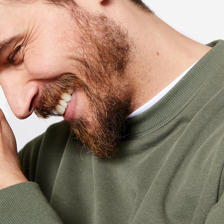 Produktbild Domyos Hoodie Herren warm Baumwollgewebe - grün/khaki (M)