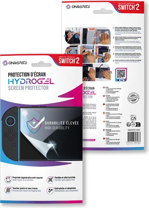 Produktbild Oniverse Hydrogel-Displayschutz für Nintendo Switch 2™ - Gaming-Zubehör (Switch 2)