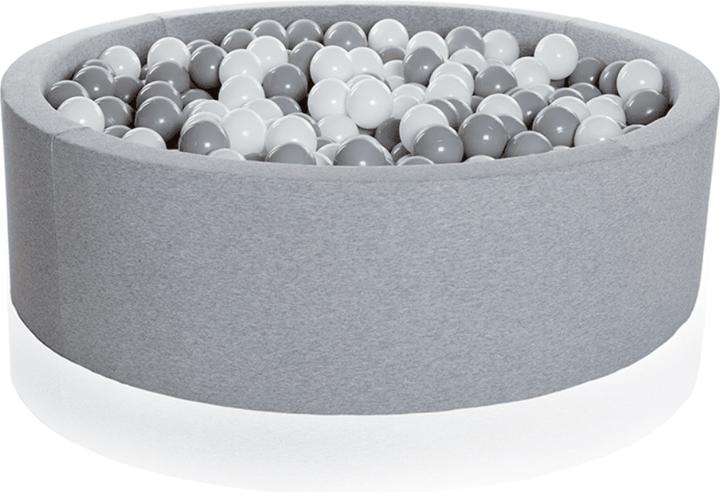 Kidkii Bällebad Light Grey Ø120x40cm inkl. 400 Bälle