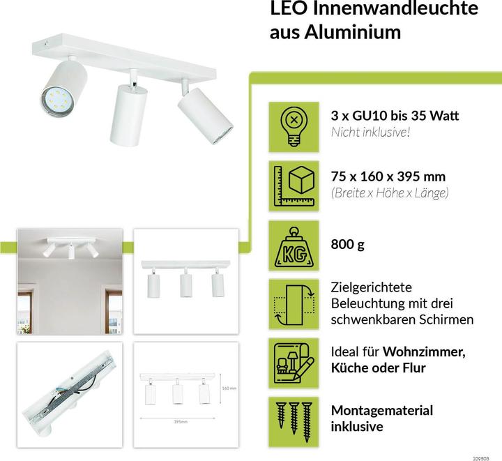 Produktbild Licht-Erlebnisse Spot Strahler Leo (GU10)