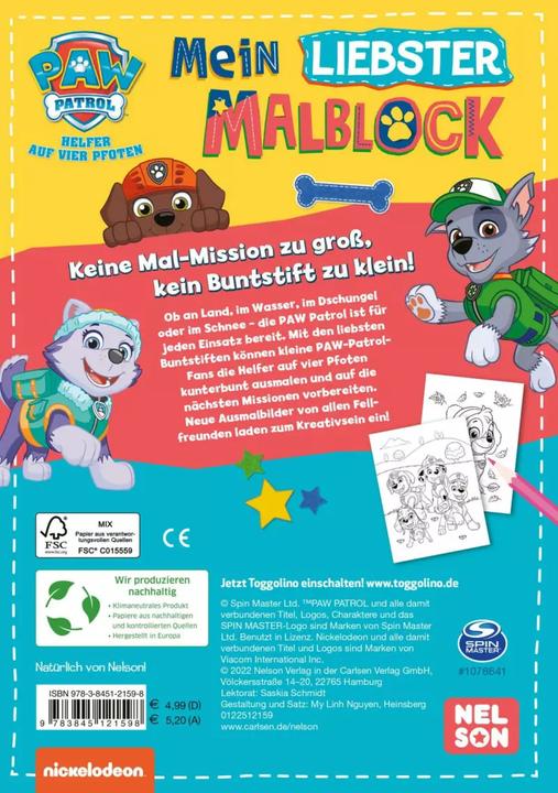 Produktbild Mein liebster Malblock