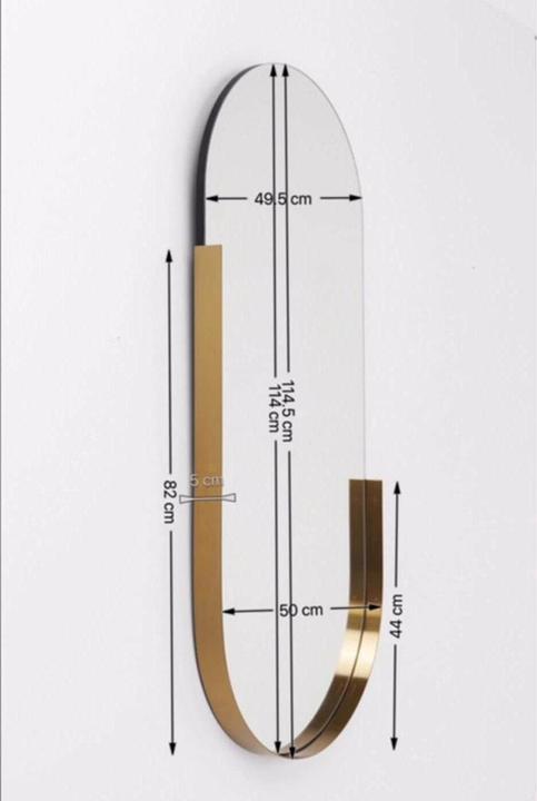 Image du produit Kare Design Miroir Hipster ovale 114x50cm (50 x 114 cm)