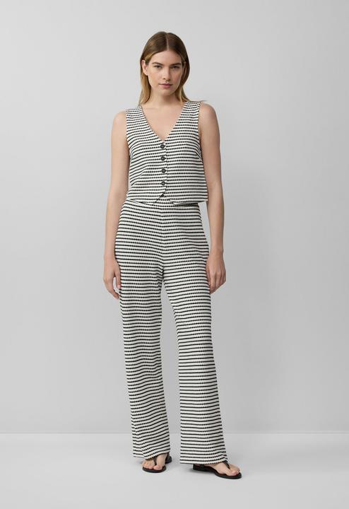 Actual product image S.Oliver Hose Strukturierte Wide-Leg-Hose im Relaxed Fit (42)