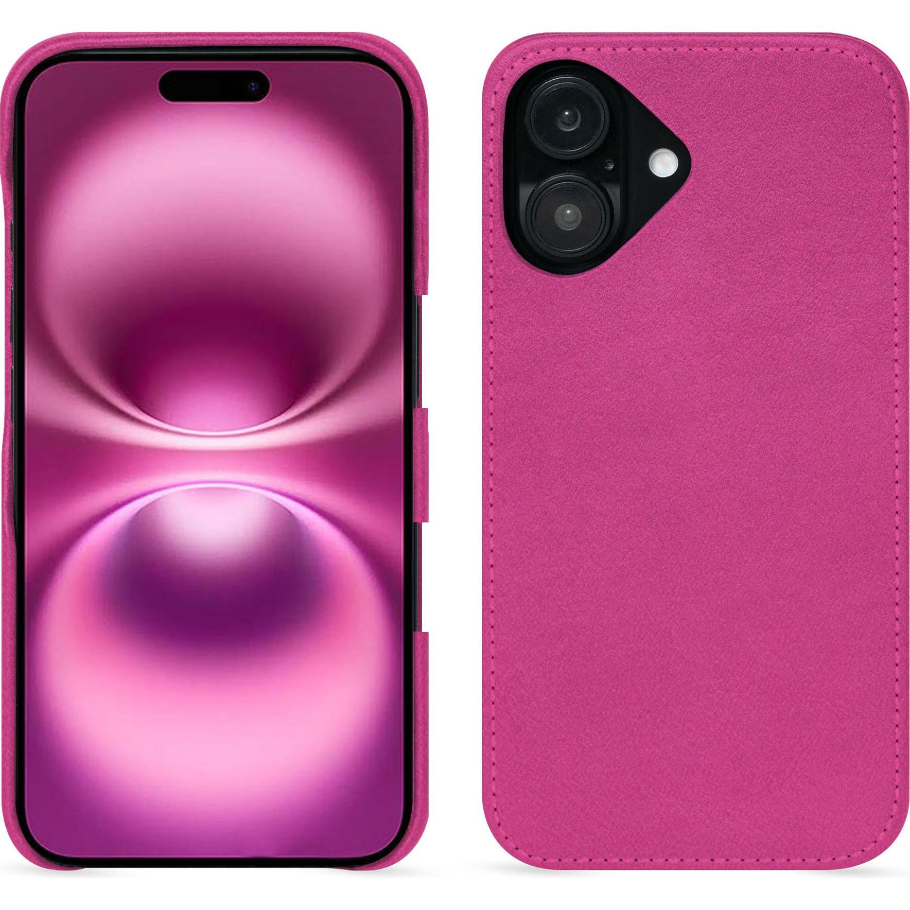 Noreve Lederschutzhülle (Apple iPhone 16 Plus), Smartphone Hülle, Rosa