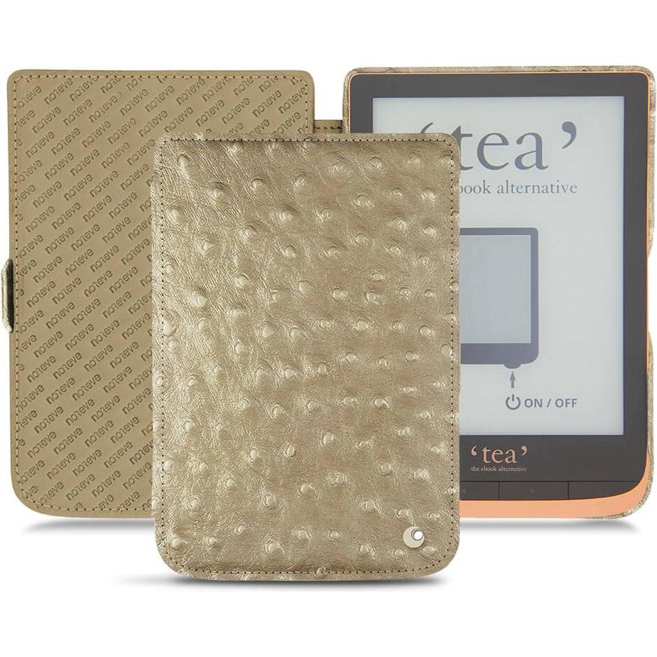 Noreve Lederschutzhülle horizontal (Touch HD Plus), Tablet Hülle, Beige