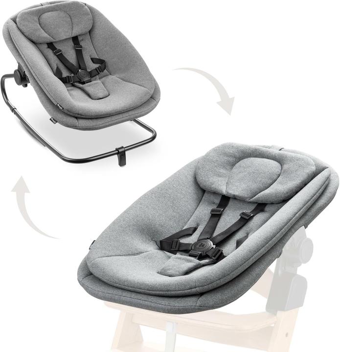Actual product image Hauck Highchair Bouncer Dark Grey Melange