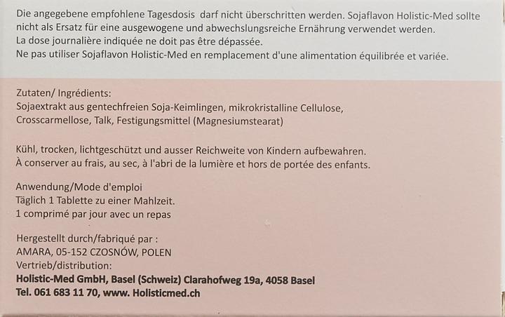 Nährwerte und Zutaten Holistic Med Sojaflavon Tabl (1 Stück, Tabletten)