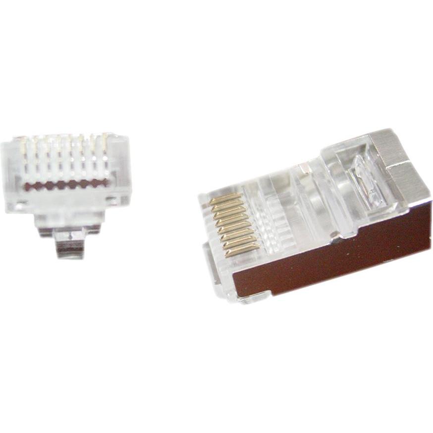 Gembird LC-PTF-01/50 wire connector 8P8C RJ45 Transparent (F/FTP, CAT6, 0.10 m), Netzwerkkabel