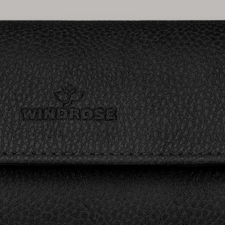 Produktbild Windrose Reise-Uhrenetui (2 Uhren) schwarz