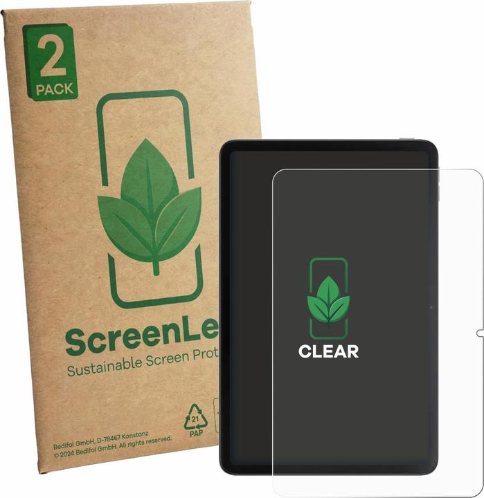 Produktbild ScreenLeaf Schutzfolie für Xiaomi Redmi Pad 2 9.7 nachhaltiger Displayschutz Display Schutz Folie Klar (2 Stk., Xiaomi Redmi Pad 2)