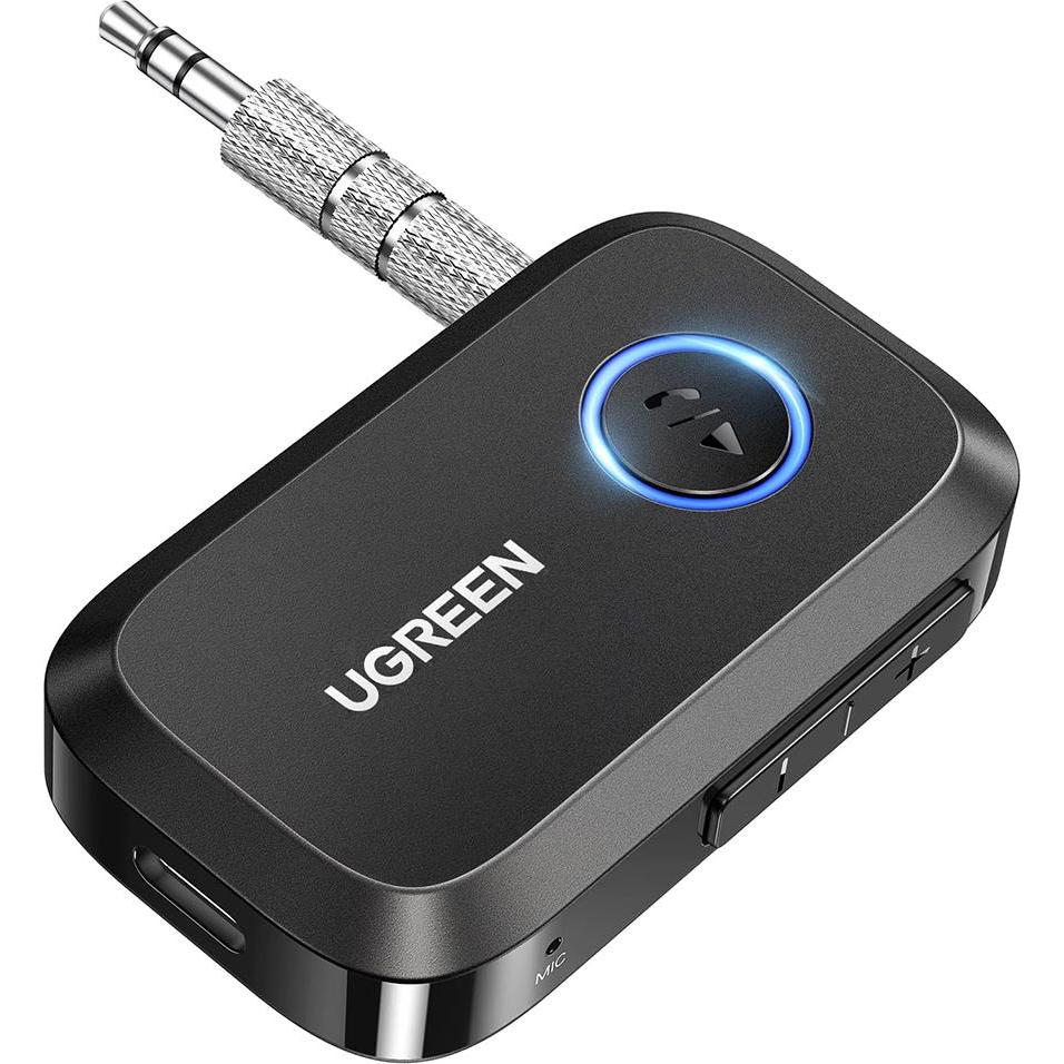 Ugreen BT Receiver CM596, Black, Adattatore audio Bluetooth, Nero