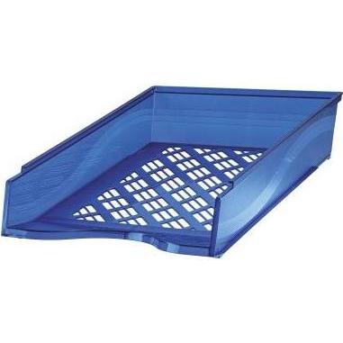 Bene, Dokumentenablage, Briefablage DIN A4 Polystyrol Farbe: blau transparent (A4)