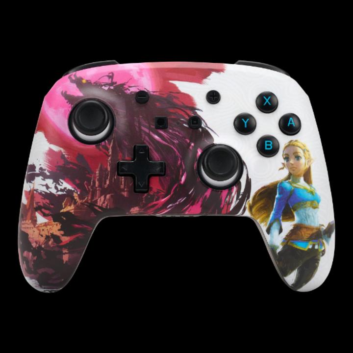 Actual product image PowerA Enhanced Wireless Switch Controller - Zelda Blood Moon (pink/white) (Switch Lite, Switch)
