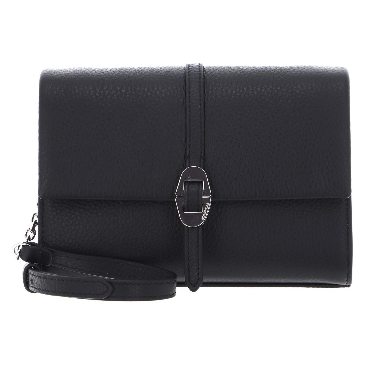 Coccinelle, Damen, Handtasche, Dorian Mini Bag Grained Leather, Schwarz