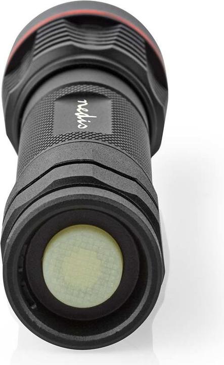Immagine prodotto Nedis Torcia a LED, alloggiamento in metallo, IPX7, portata luminosa di 200 metri (3 cm, 1000 lm)