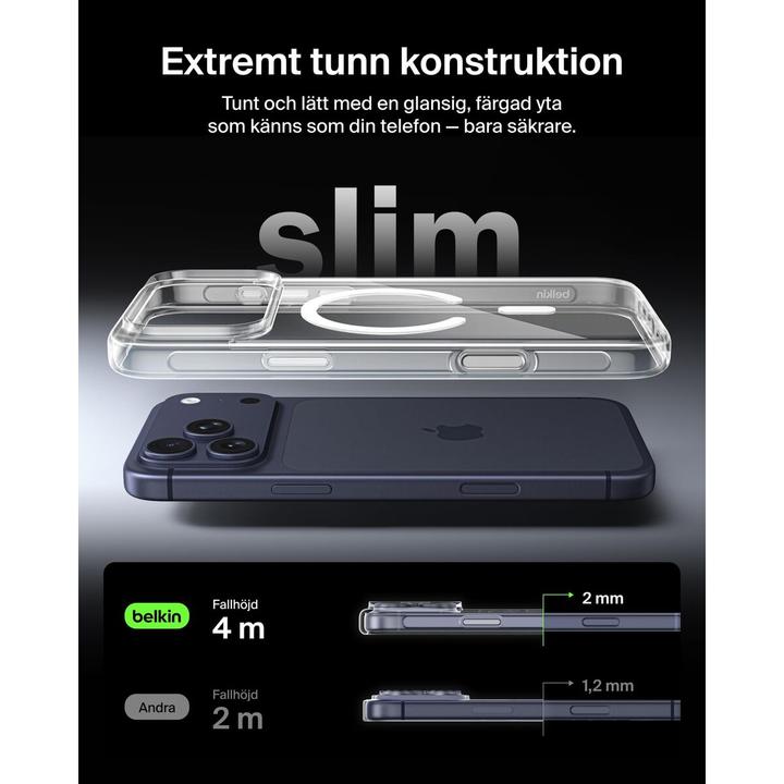 Actual product image Belkin SheerForce magn. Schutzh. iPhone 17 ProMax tran.MSA032hqCL (Apple iPhone 17 Pro Max)