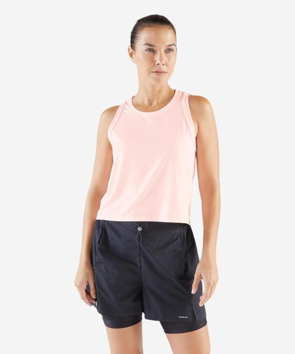 Actual product image Kiprun Lauf-Tanktop kurz Damen atmungsaktiv - Run 500 rosa (XL)