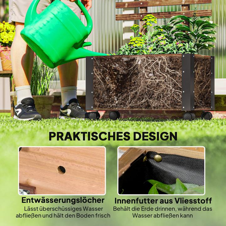 Produktbild Outsunny Hochbeet mit Rankhilfe