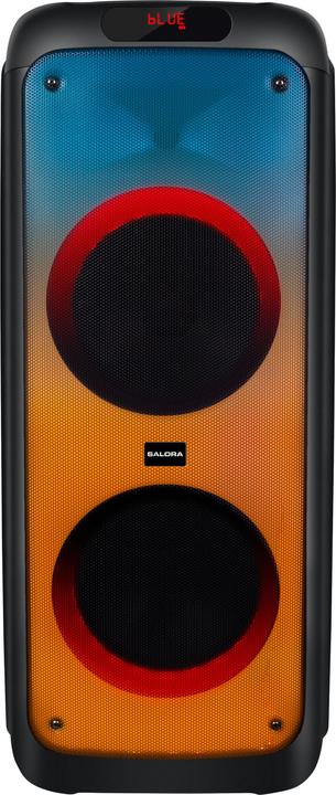 Actual product image Salora Party speaker XL1 - 2x 10 inch speakers - 50 watt - LED verlichting (5 h, Electrical connection)