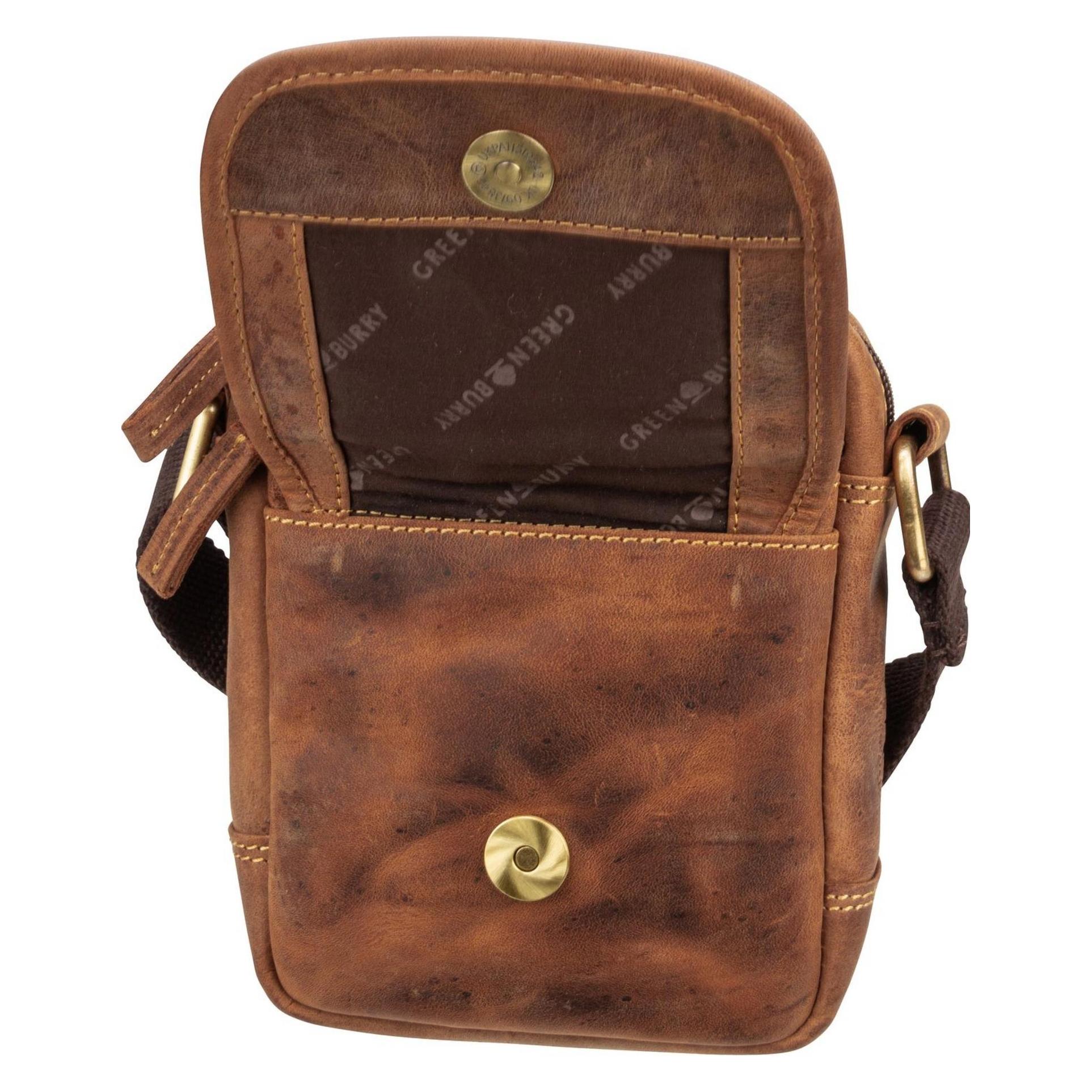 Greenburry, Herren, Handtasche, Umhängetasche Vintage 1557 Crossbody Bag, Braun