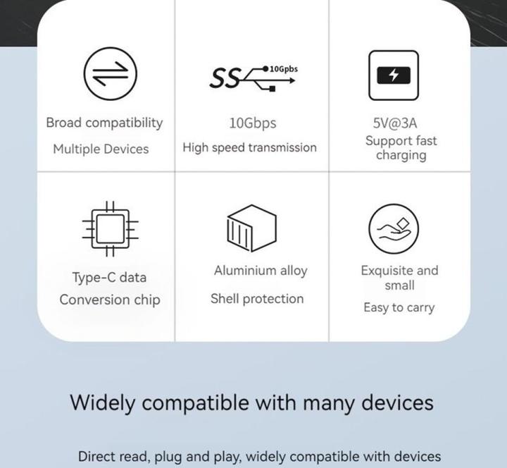 Produktbild PowerGuard USB-C auf USB 3.1 Adapter 10 Gbit/s (USB Typ-C)