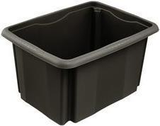 Productafbeelding keeeper Opbergbox "emil eco", 15 liter, grafiet Draai-/stapeldoos, met verzonken handgrepen, kleur: (15 l)