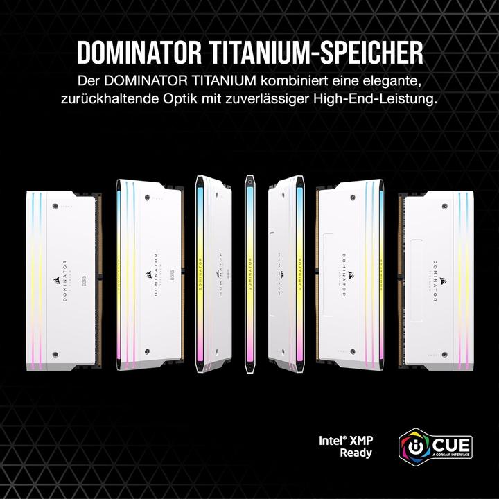 Image du produit Corsair Dominator Titanium (2 x 16GB, 6000 MHz, RAM DDR5, U-DIMM)