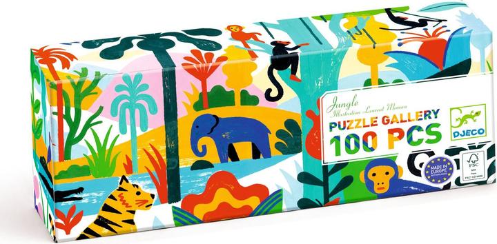 Immagine prodotto Djeco Puzzle Gallery Jungle 100 pezzi (100 pezzi)