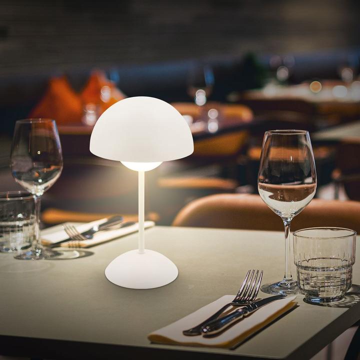 Produktbild Briloner Brilo unplugged KUGLE Akku LED Tischleuchte, stufenlos dimmbar - Altweiss (250 lm)