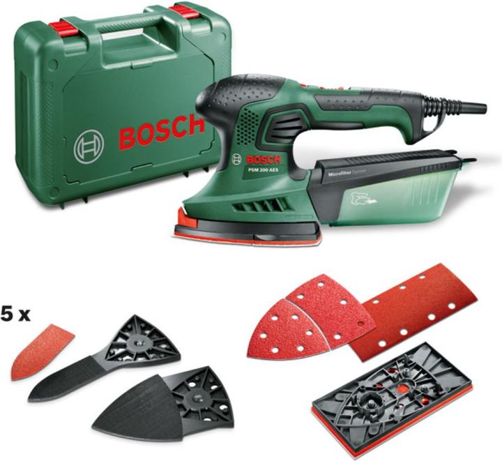 Produktbild Bosch Home & Garden PSM 200 AES Set (Multischleifer, 200 W)