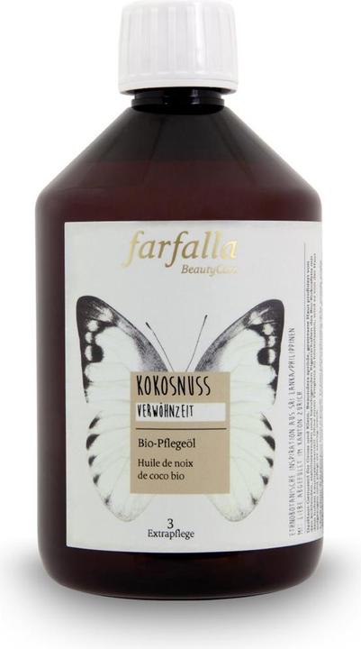 Image du produit Farfalla Huile de soin biologique à la noix de coco temps de dorlotement, 500 ml (500 ml)