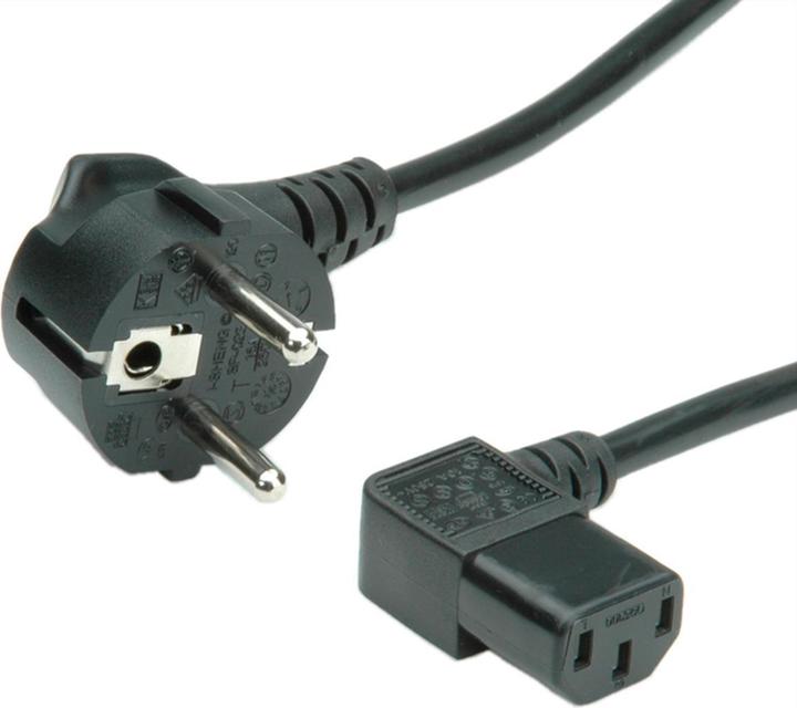 Hama Cavo Di Rete Per Apparecchi Non Riscaldanti, Angolato A 90°, A 3 Poli, Contatto Di Protezione, 5 M - Foto 5