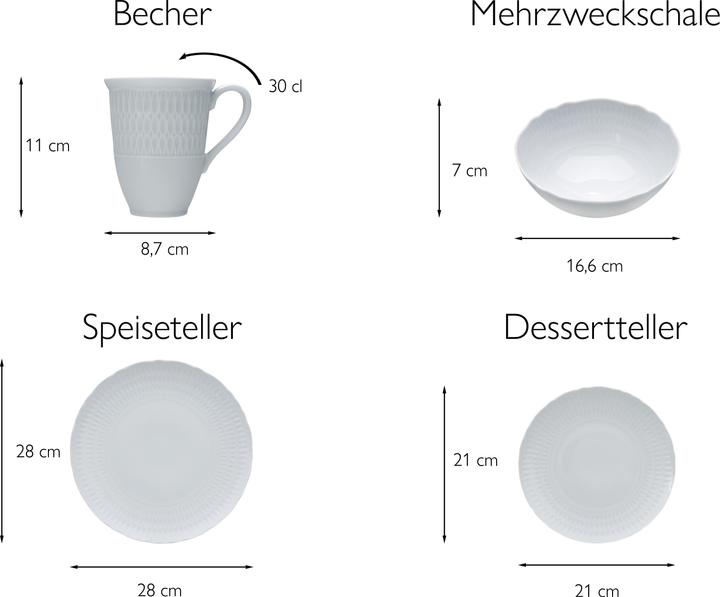 Produktbild CreaTable Sofia (16 Stk.)